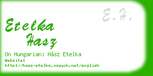 etelka hasz business card